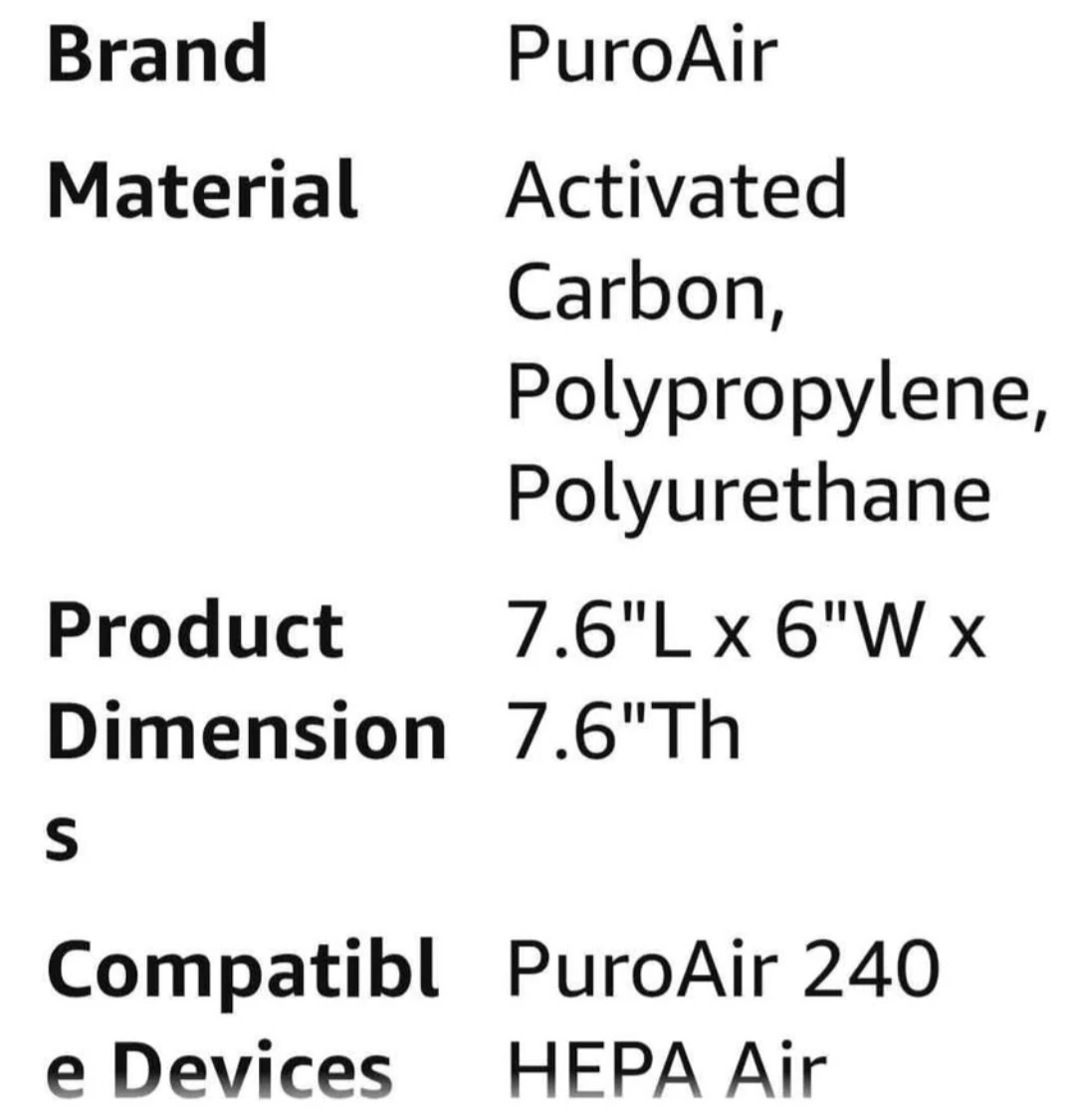 PuroAir HEPA Filter  240 Air Purifier - photo 3