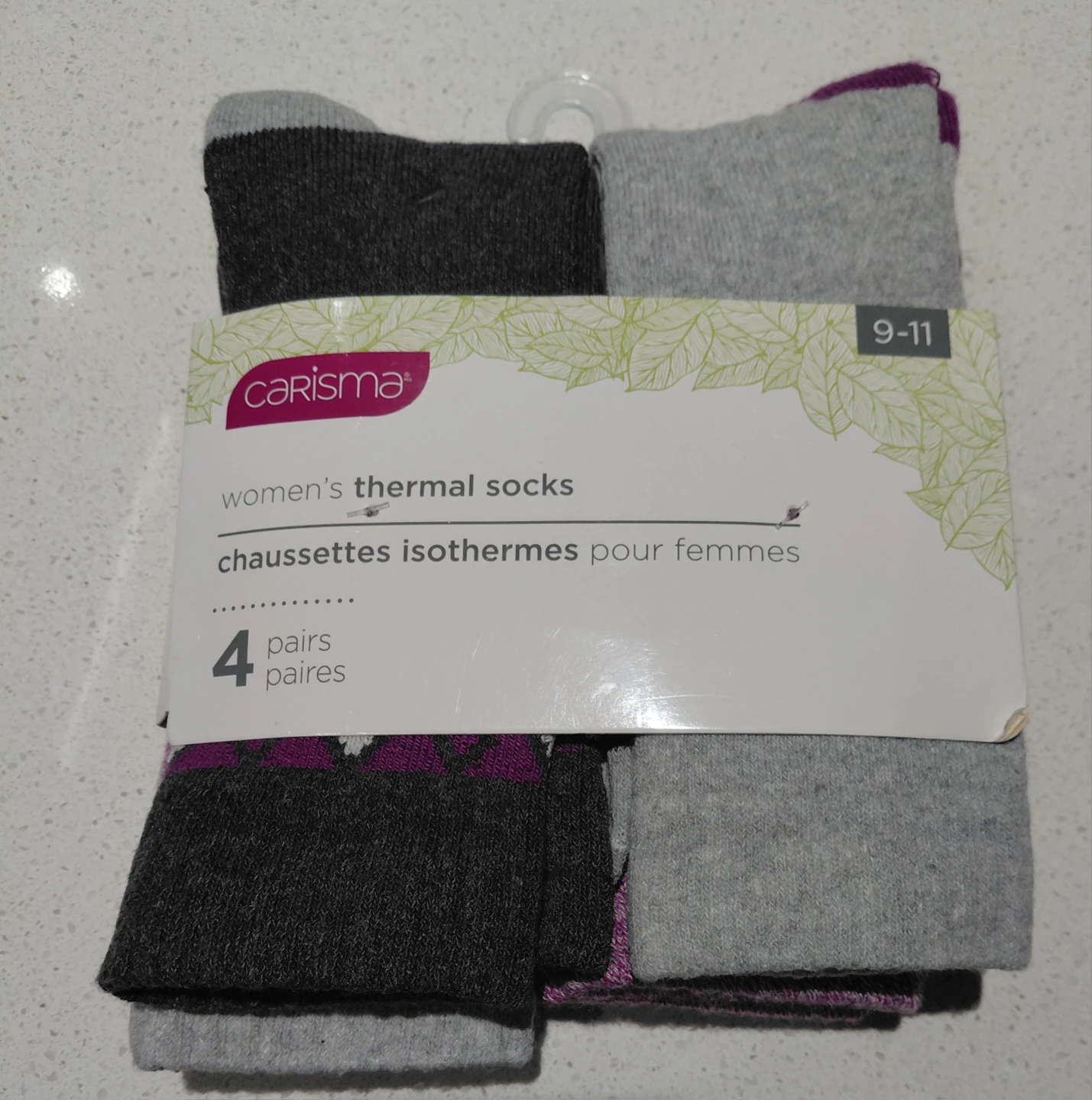 Carisma Women's Thermal Socks - 8 Pairs Size 9-11 - photo 3