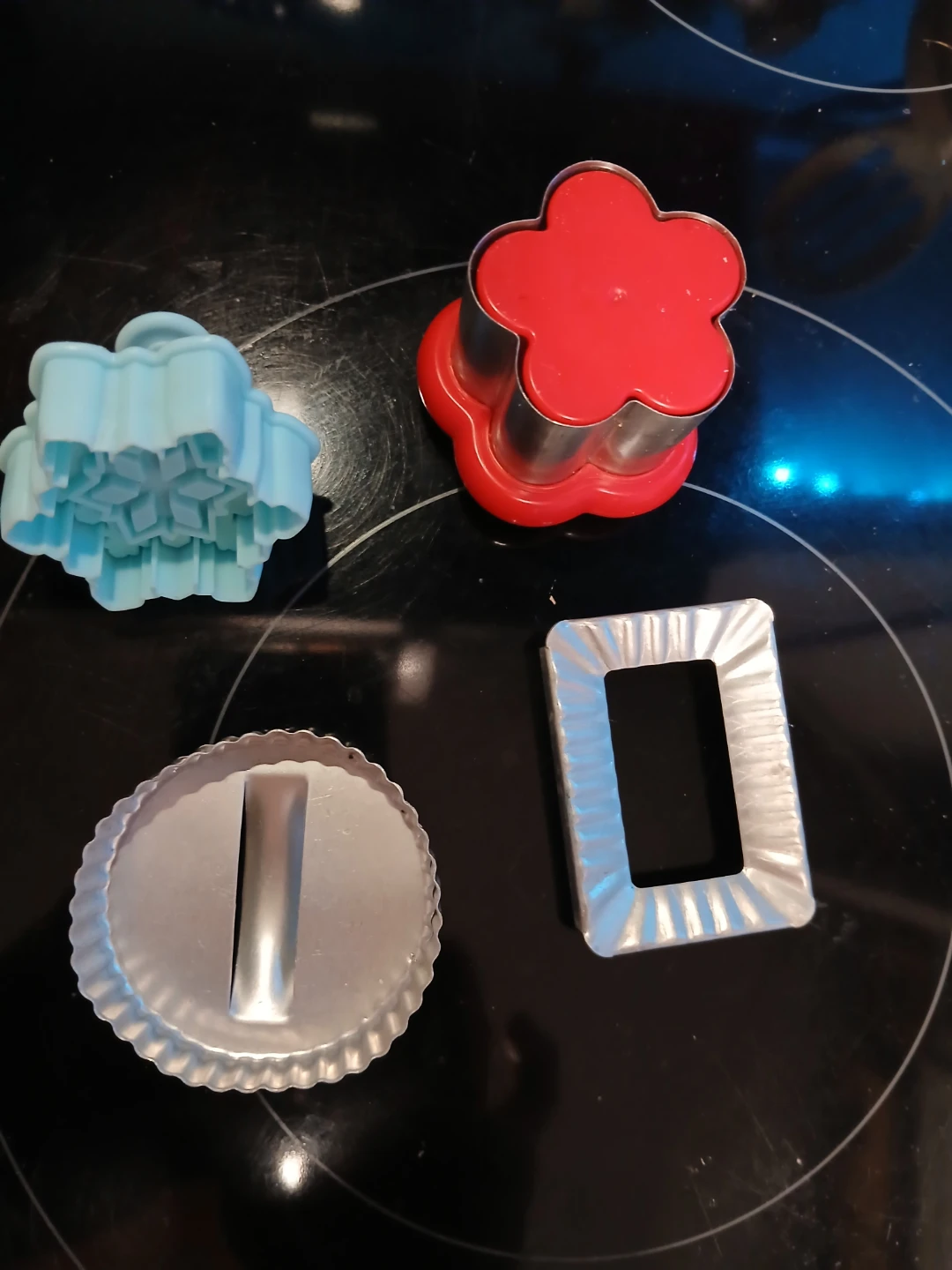 Cookie Cutters - Snowflake, Flower, Oval, Rectangle - photo 2