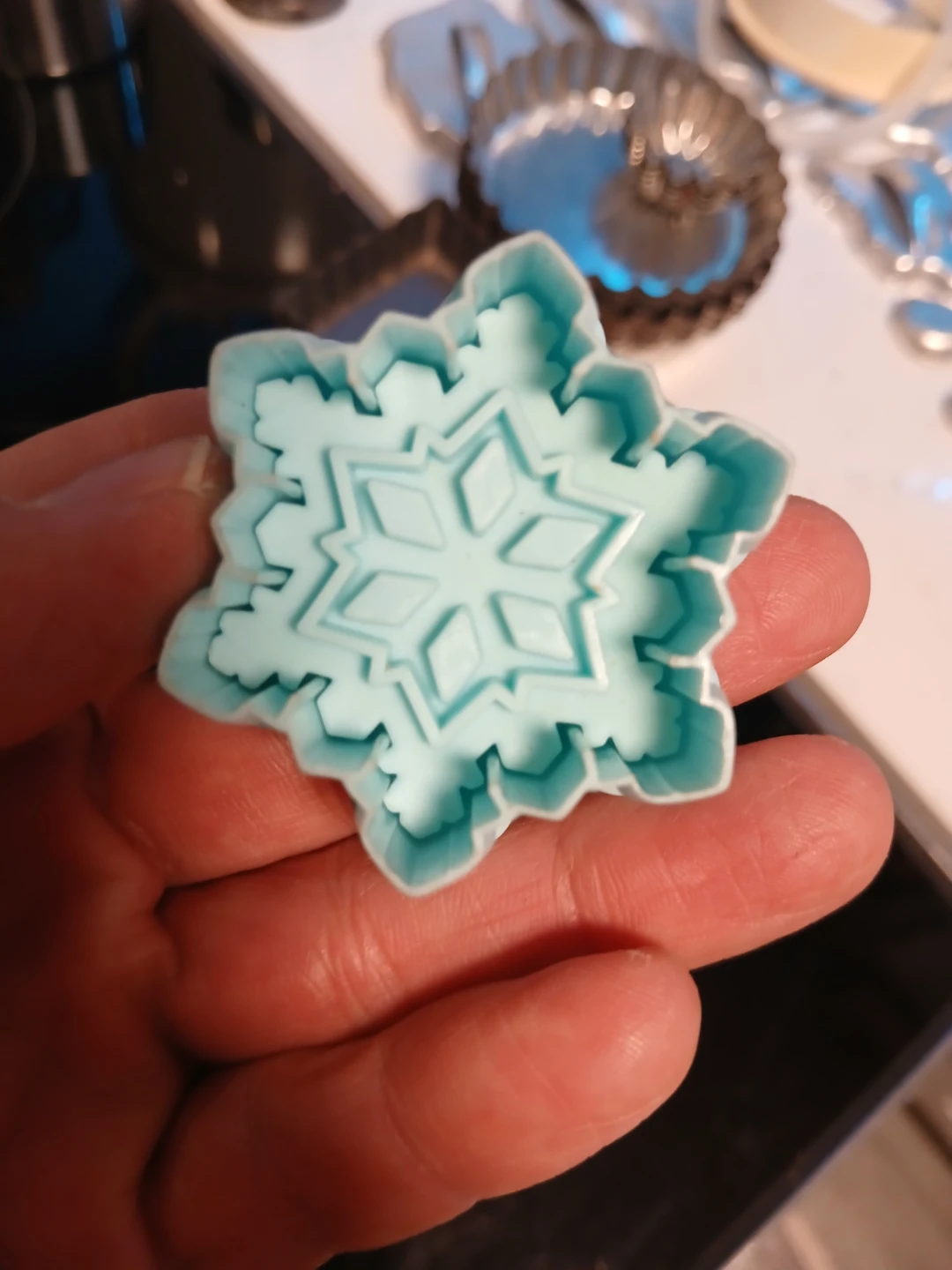 Cookie Cutters - Snowflake, Flower, Oval, Rectangle - photo 4