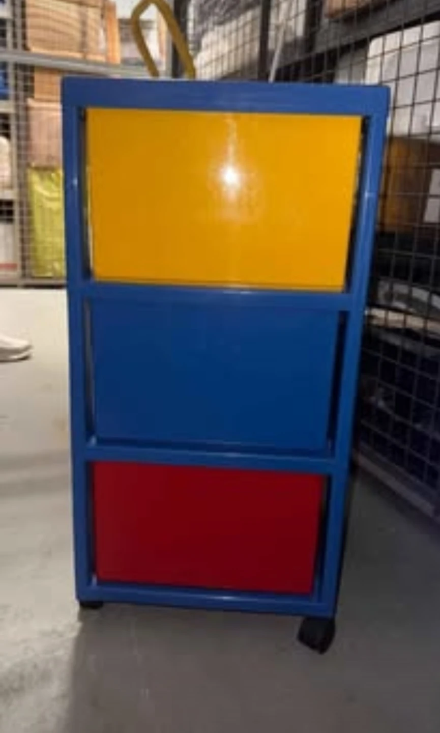 Plastic 3-Drawer Rolling Storage Cart