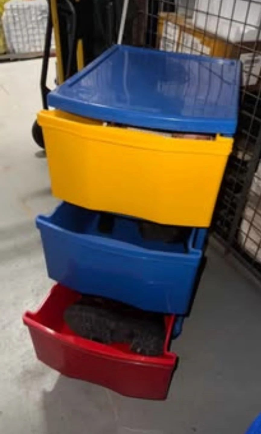 Plastic 3-Drawer Rolling Storage Cart - photo 3