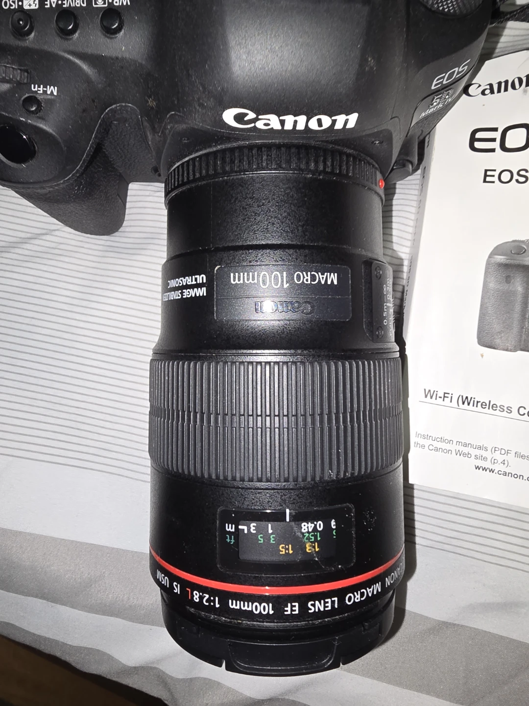 Canon EOS 5D Mark IV DSLR Camera with 100mm Macro Lens