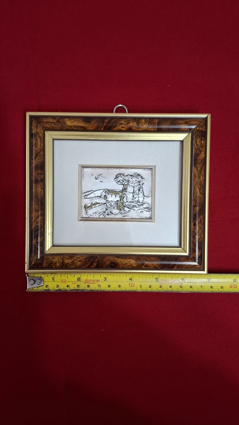 Framed Silver Art Piece '925' Stamp - photo 5