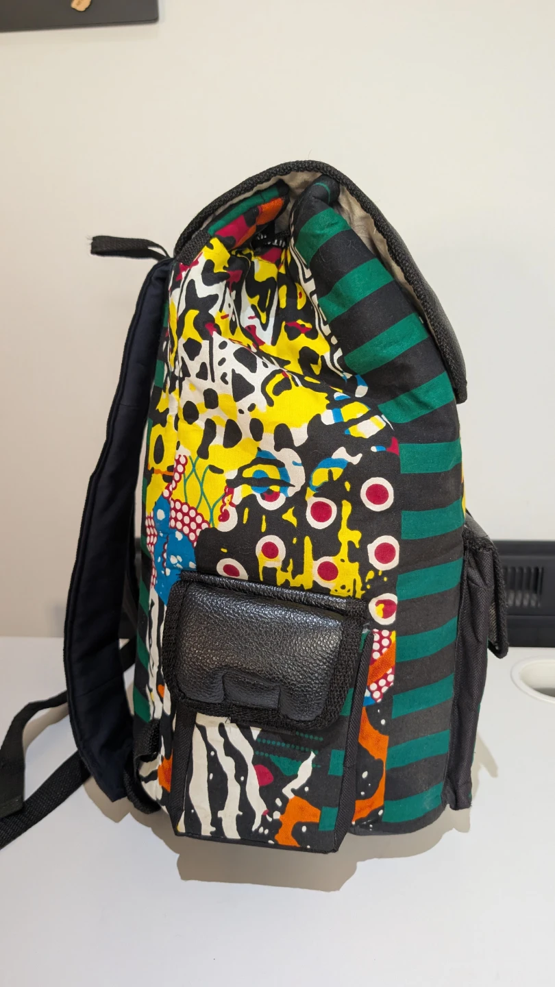Colourful Backpack with Leather Accents - photo 4