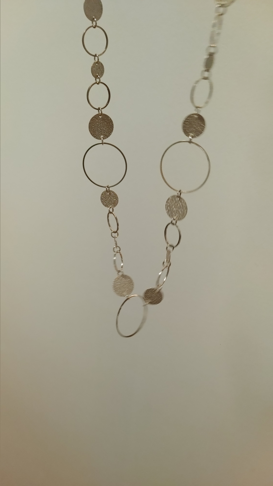 Necklace with Circles and Ovals - photo 2