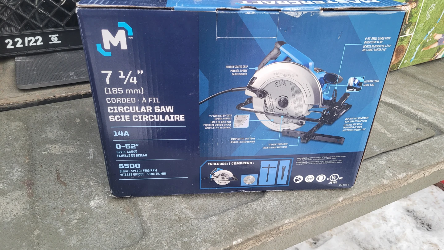 Mastercraft 7 1/4" Corded Circular Saw