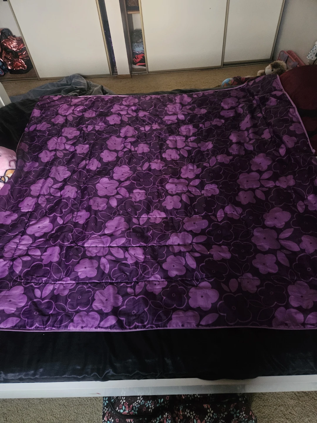 Purple Floral Sleeping bag kids
