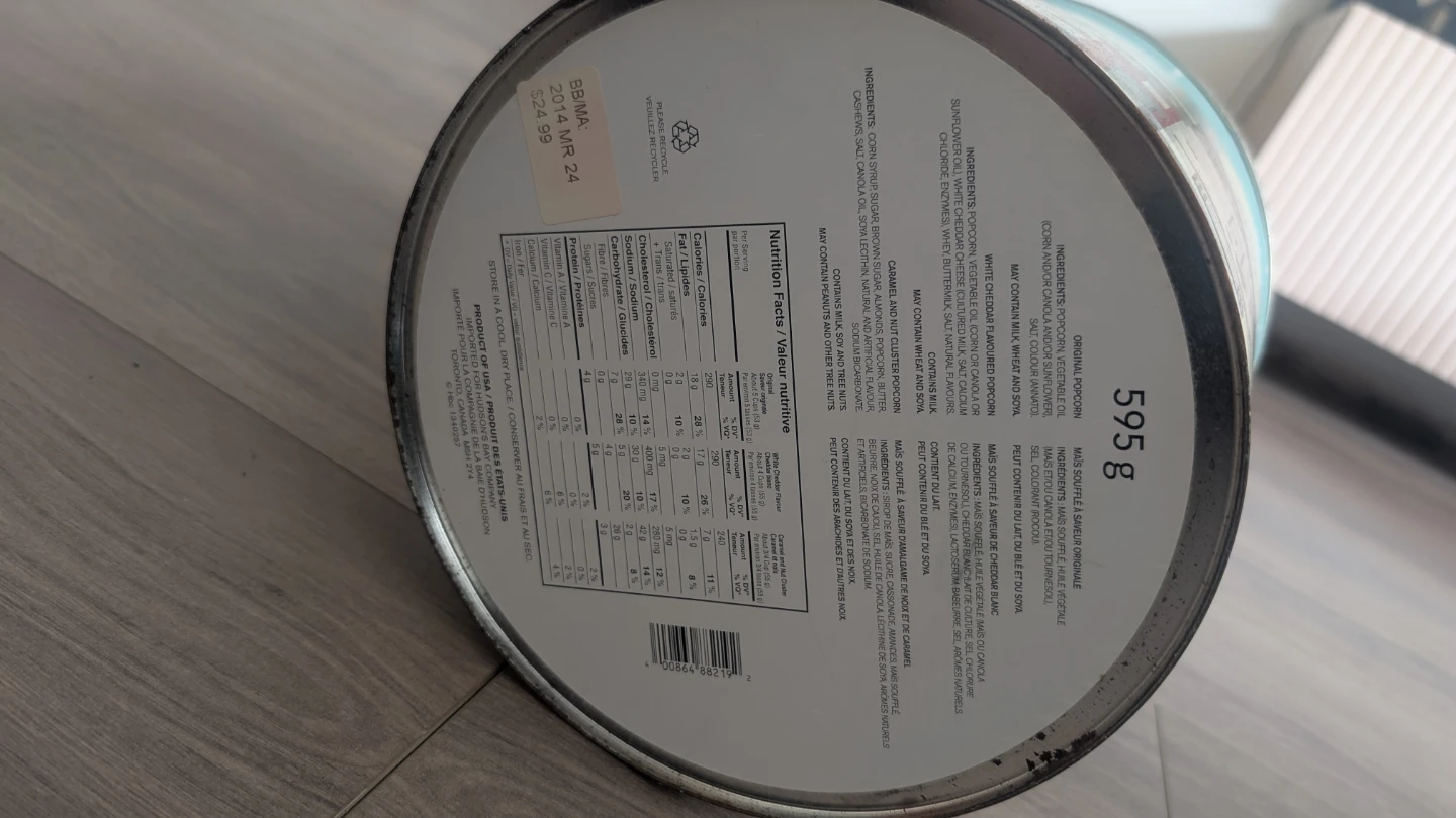 Hudson's Bay Popcorn Can - photo 4