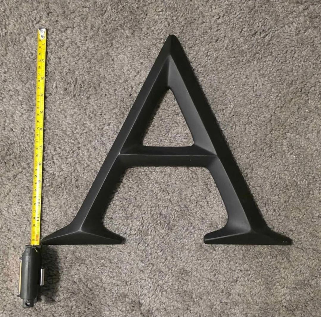 Black Decorative Letter A