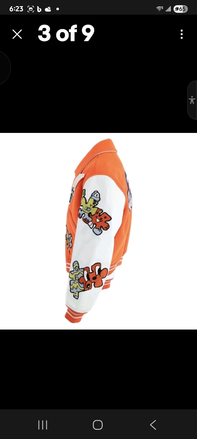 Louis Vuitton Varsity Jacket Orange/White - photo 5