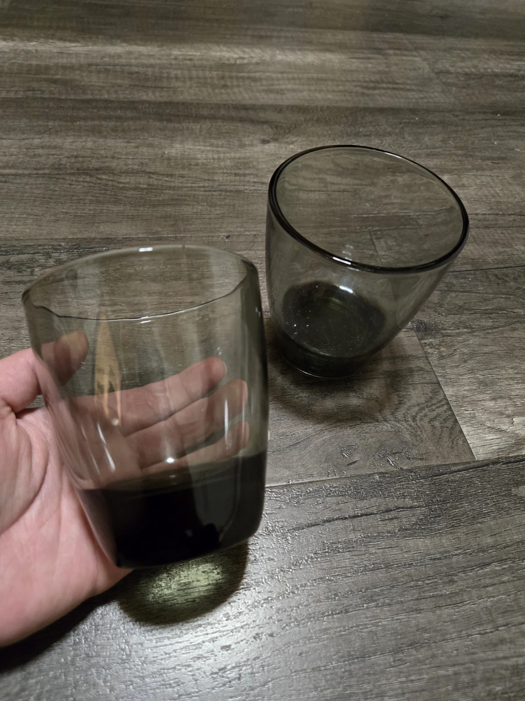 Set of 2 Smoke Grey Tumbler Glasses - photo 4