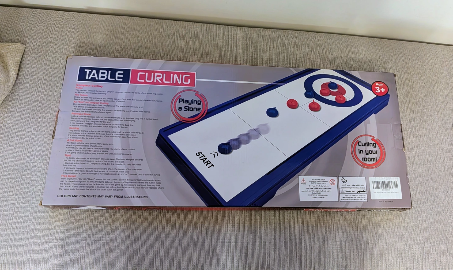 Brand New in Box Table Curling Game