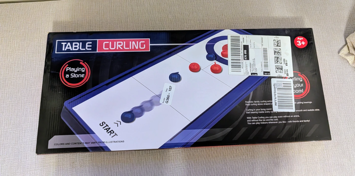 Brand New in Box Table Curling Game - photo 2