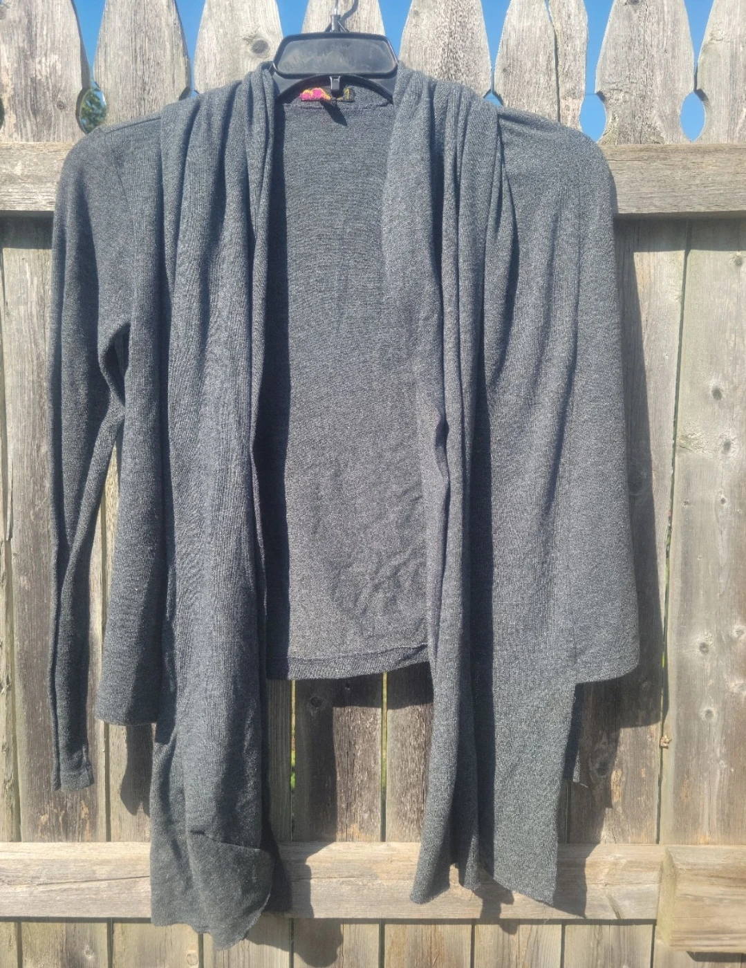 Women's Gray Cardigan Sweater
