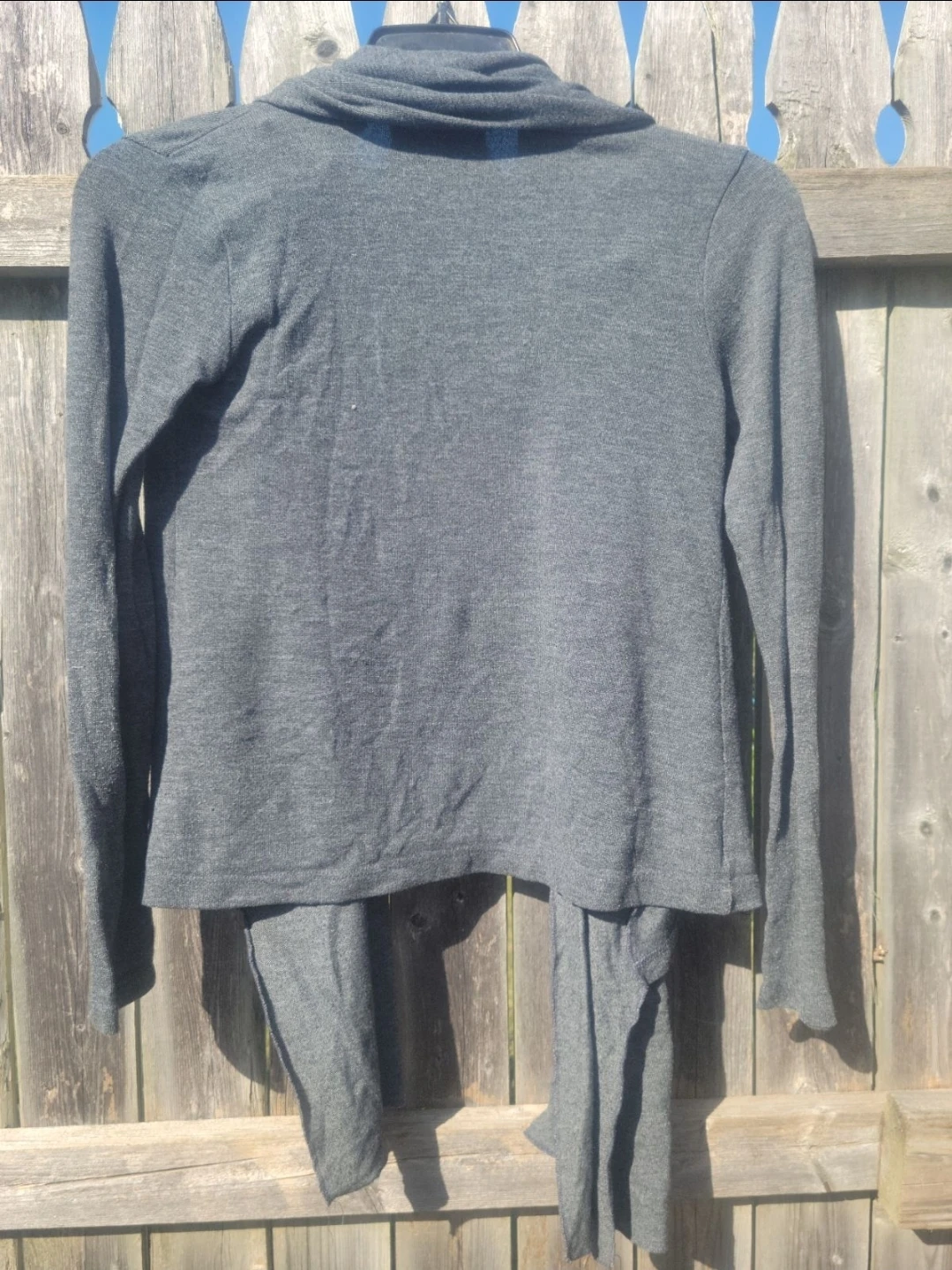 Women's Gray Cardigan Sweater - photo 2