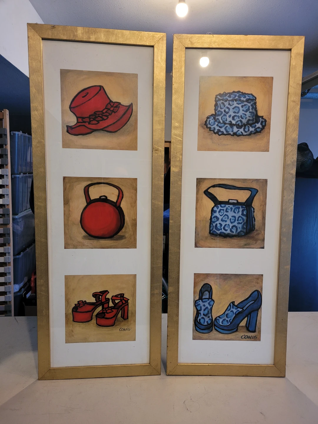 Pair of Framed Fashion Art Prints - photo 2