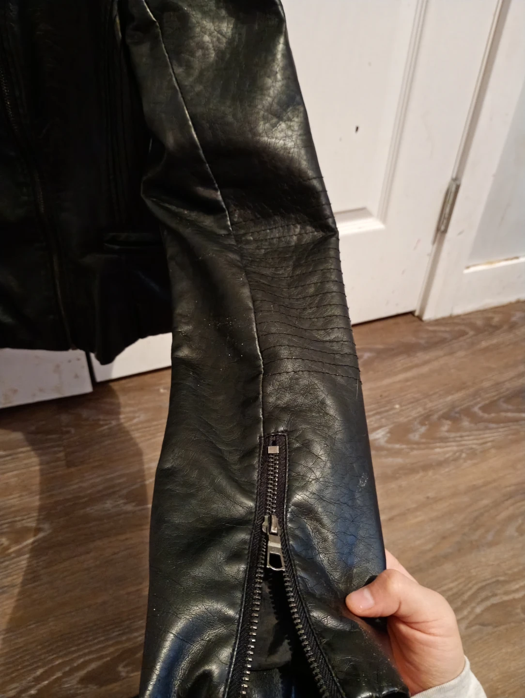 Therapy Black Faux Leather Moto Jacket - photo 4