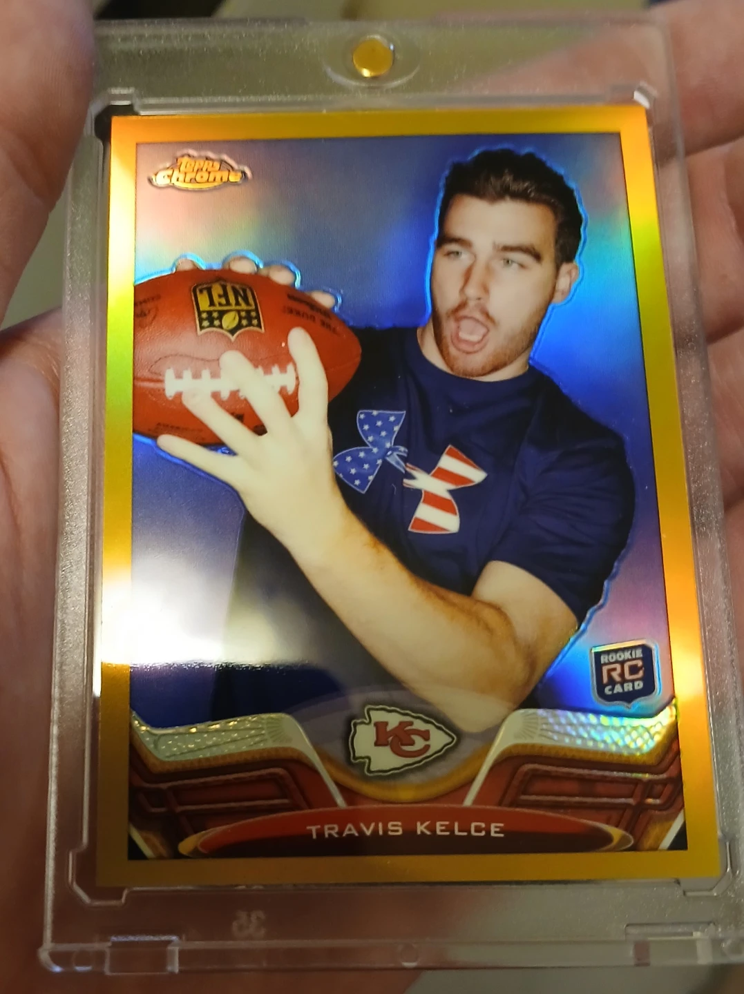 Topps Chrome Travis Kelce Rookie RC Card Gold #d /50