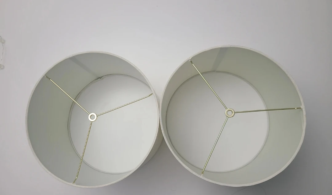 Pair of Cream Lampshades 13"