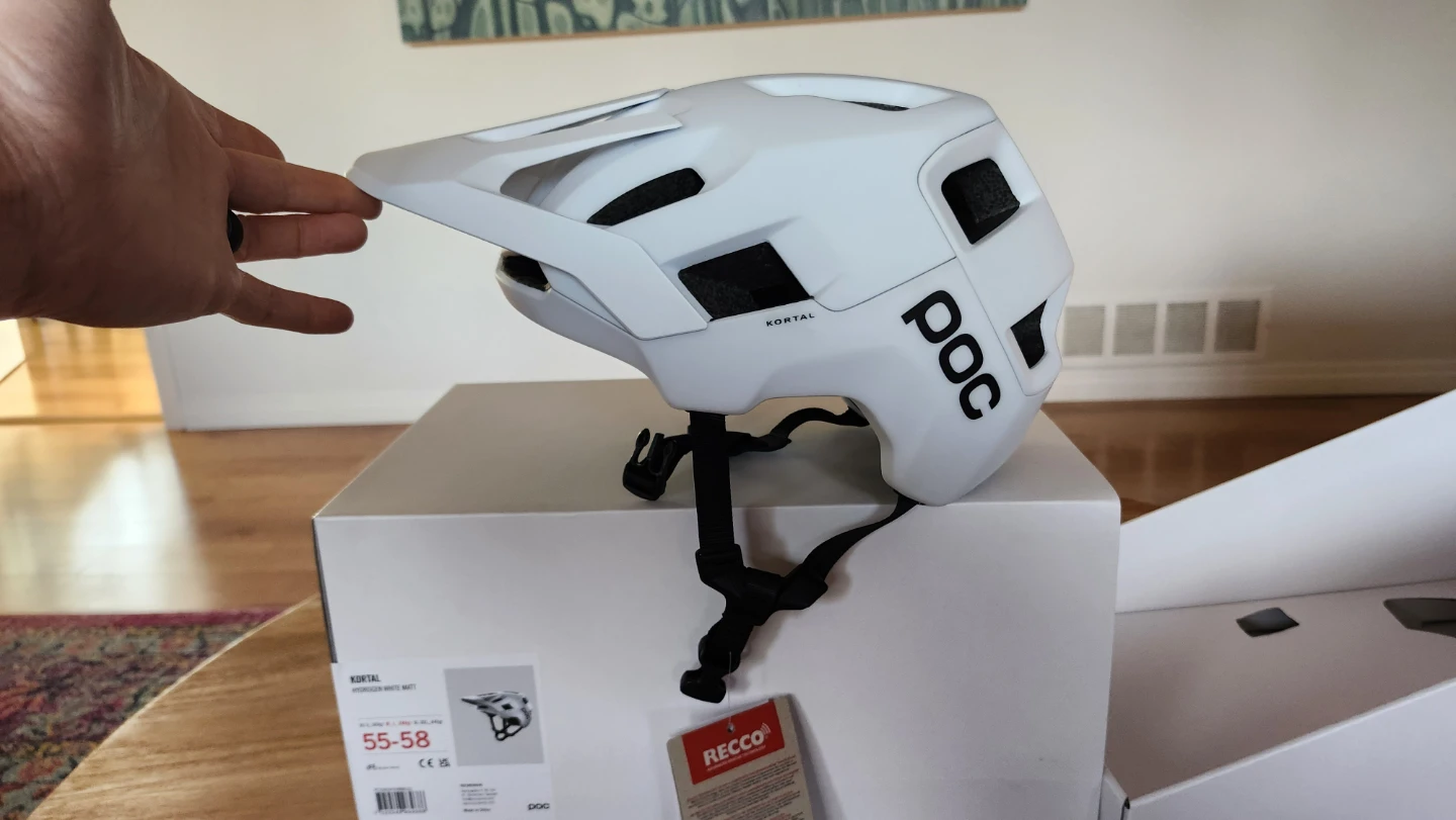 POC Kortal Hydrogen White Matt Bike Helmet - 55-58cm