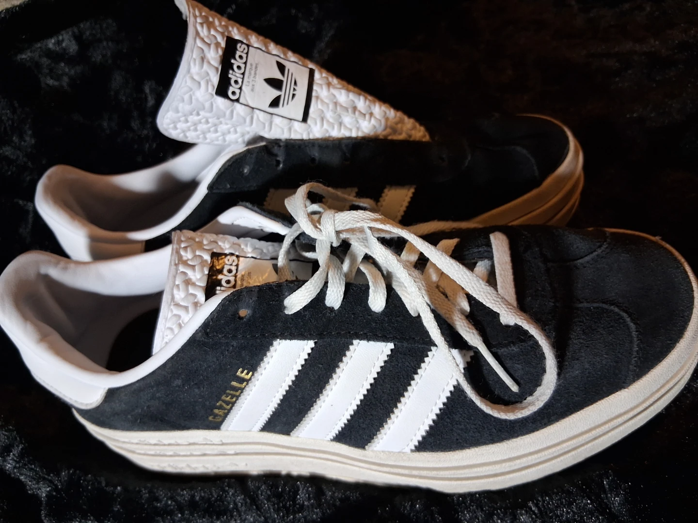 Adidas Gazelle Sneakers Black White Suede