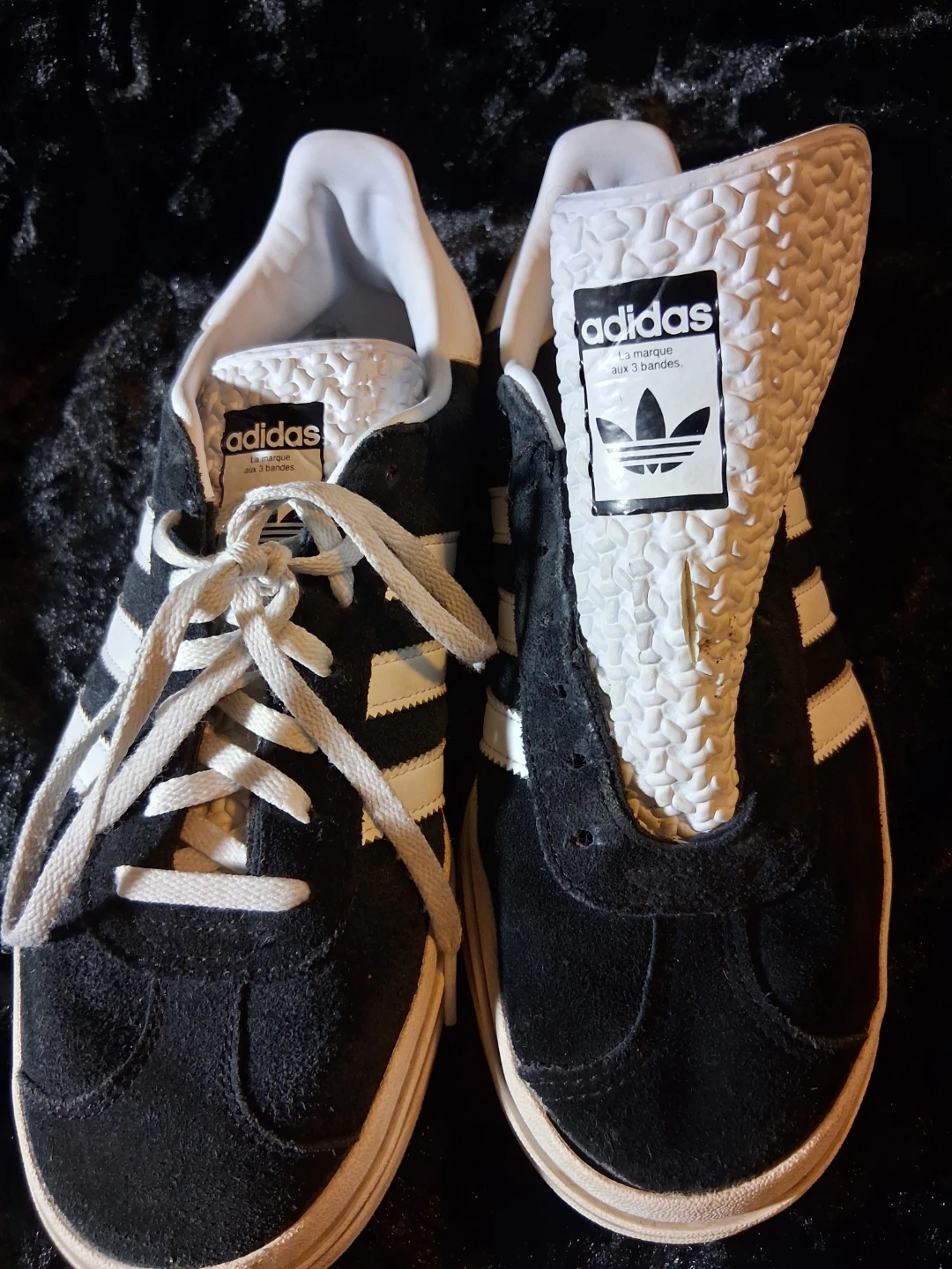 Adidas Gazelle Sneakers Black White Suede - photo 2