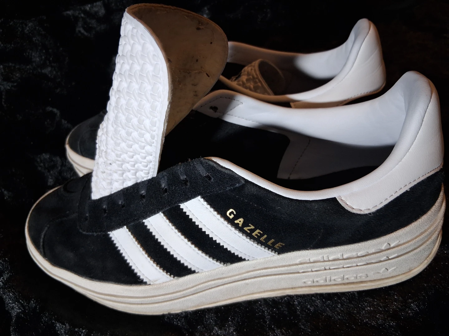Adidas Gazelle Sneakers Black White Suede - photo 4