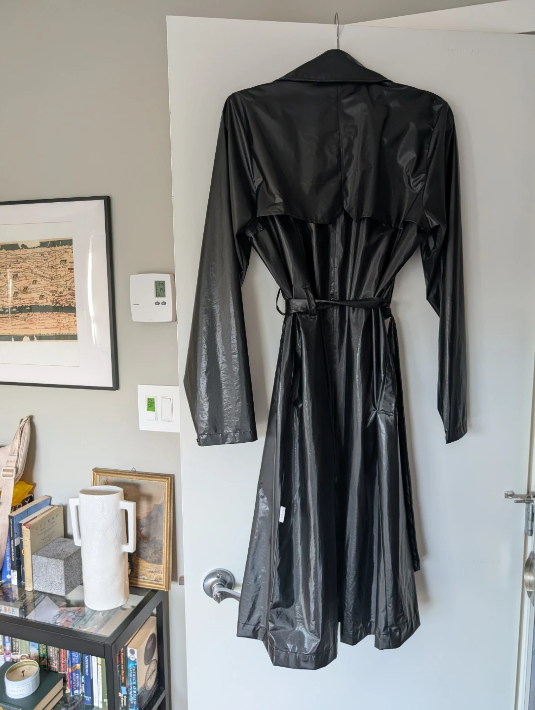 Rains Black Trench Coat XS/S - photo 4