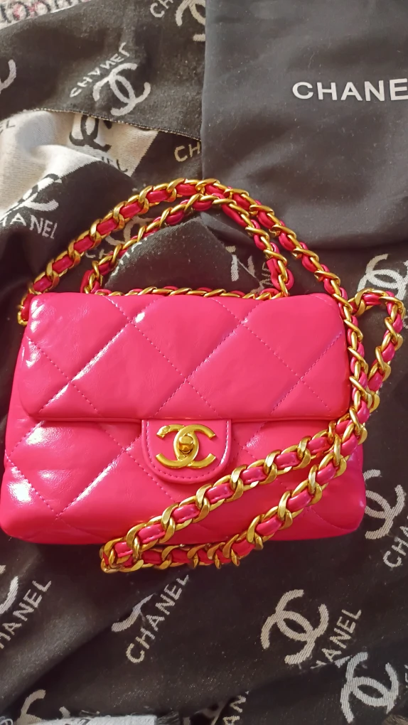 Chanel hot pink purse