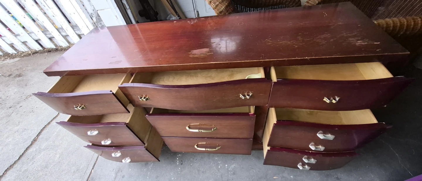 Vintage Wood Dresser - photo 4