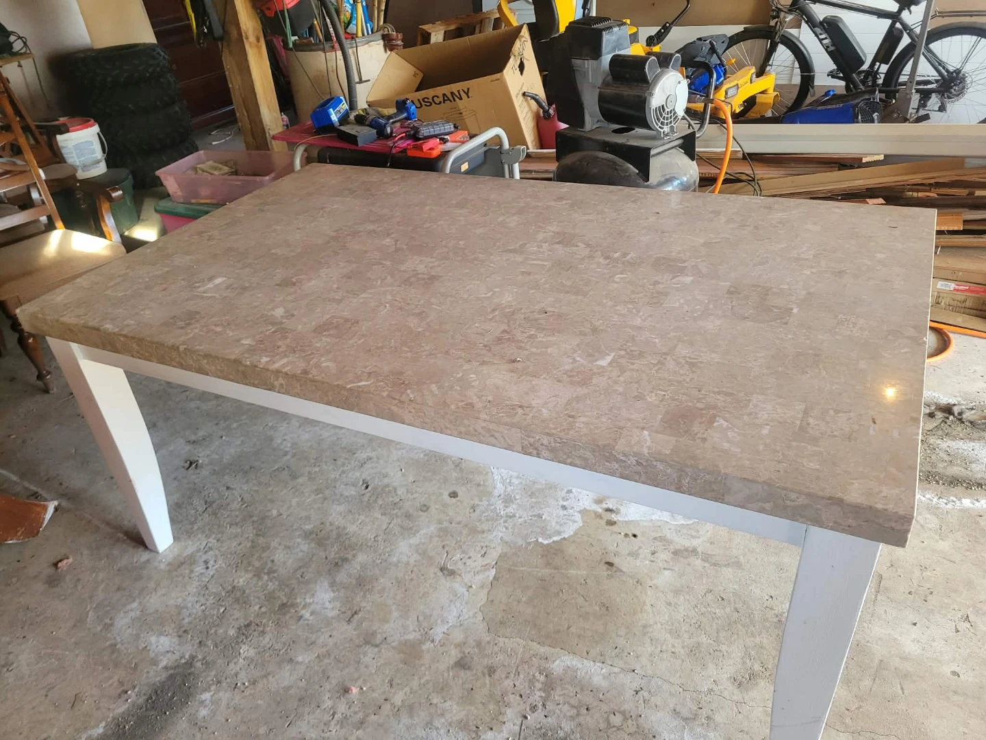 Marble Top Dining Table