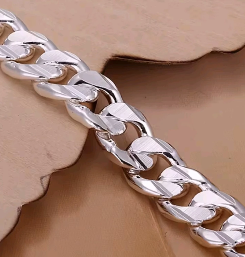 Sterling Silver 925 Curb Link Bracelet - photo 4