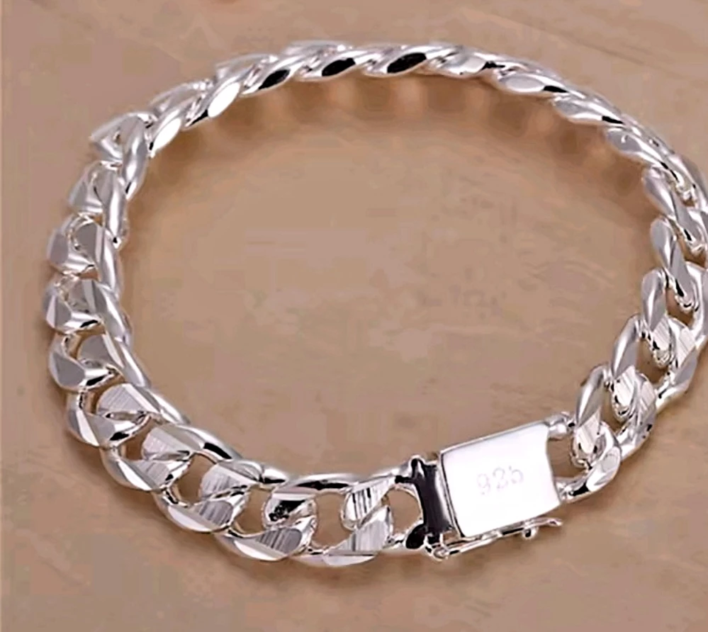 Sterling Silver 925 Curb Link Bracelet - photo 5