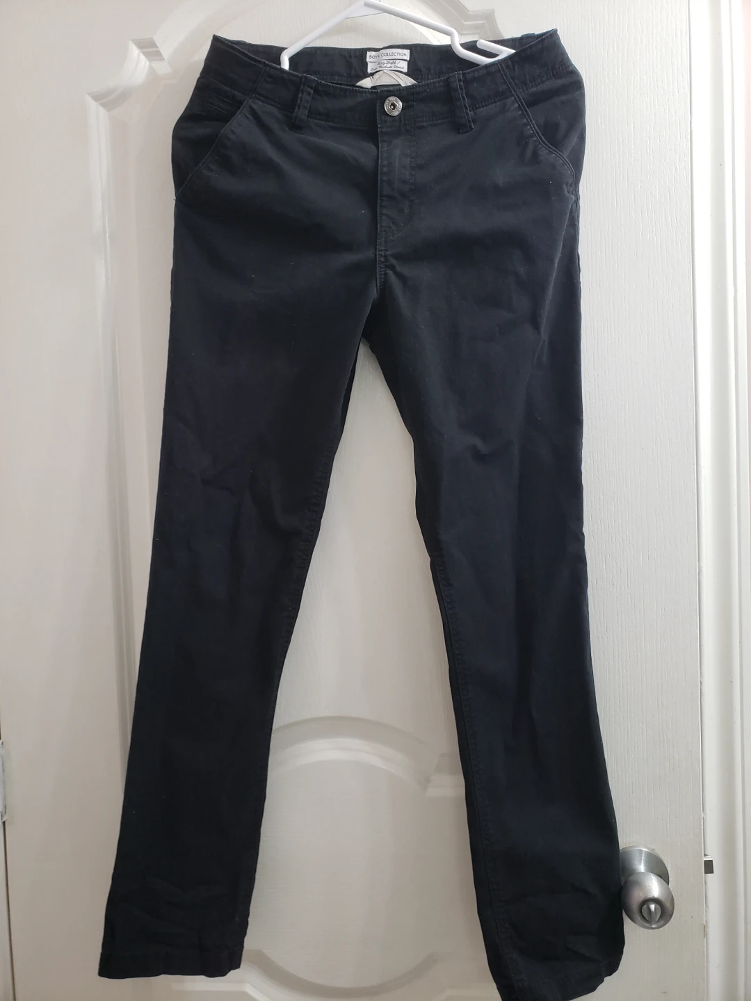 H&M Boys Skinny Stretch Chinos - Black.12 to 13 yrs old