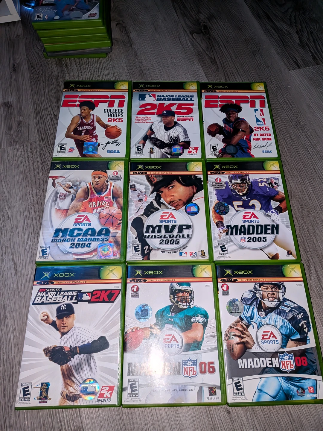 Xbox Sports Video Game Lot - Madden, MVP, ESPN 2K Series