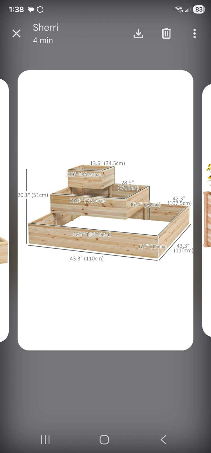 Wooden Tiered Raised Garden Bed - photo 2