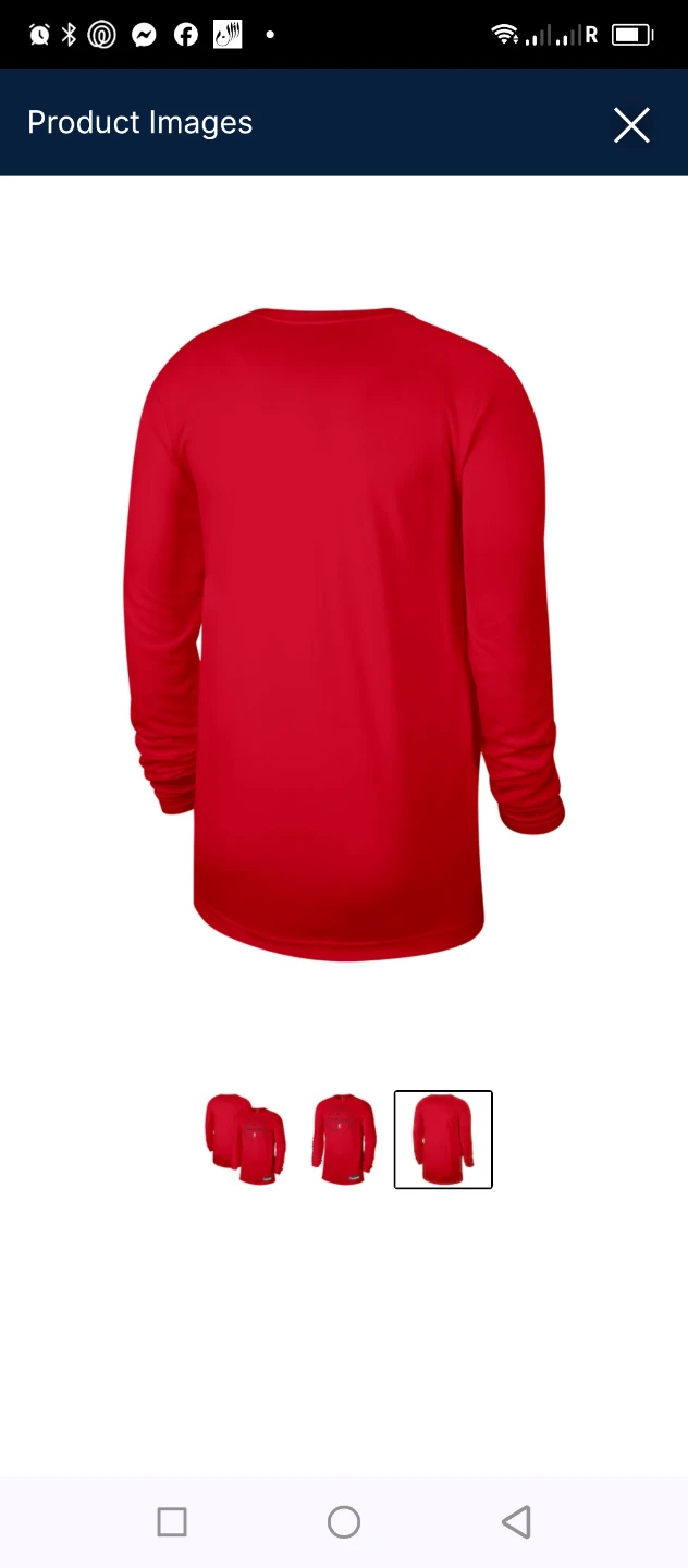 Men's Toronto Raptors Nike Red Long Sleeve T-Shirt - photo 2
