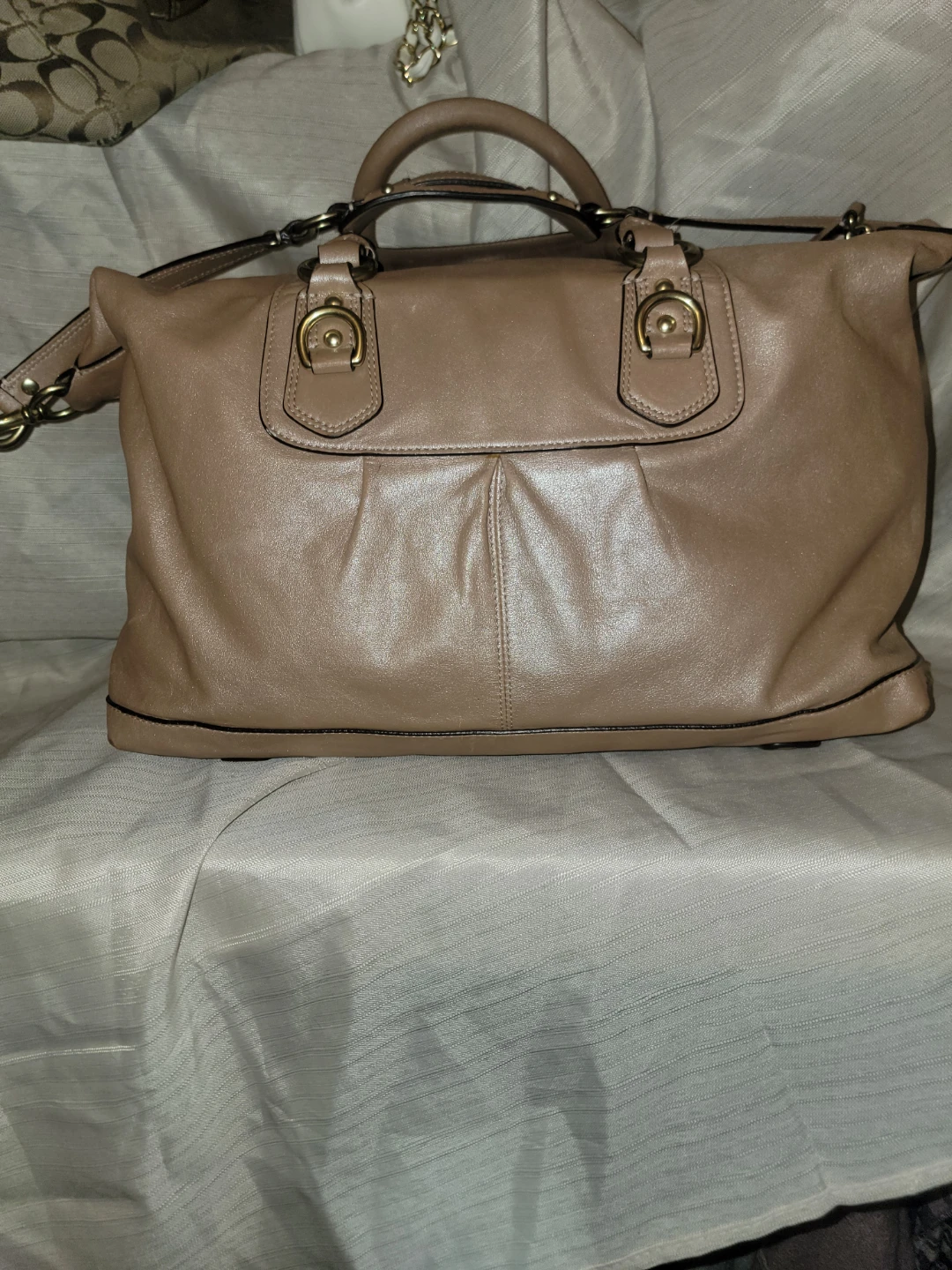 Coach Brown Leather Satchel Handbag - photo 2