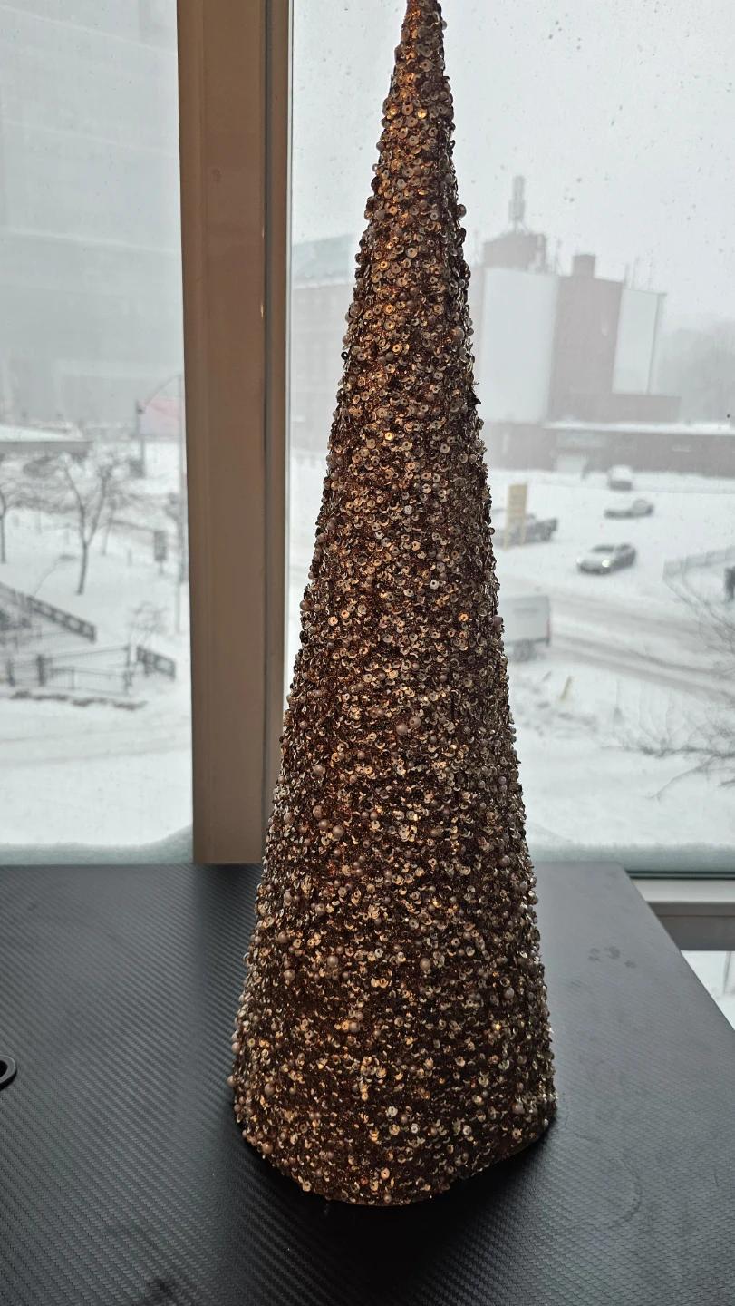 Glitter Cone Christmas Tree Decoration