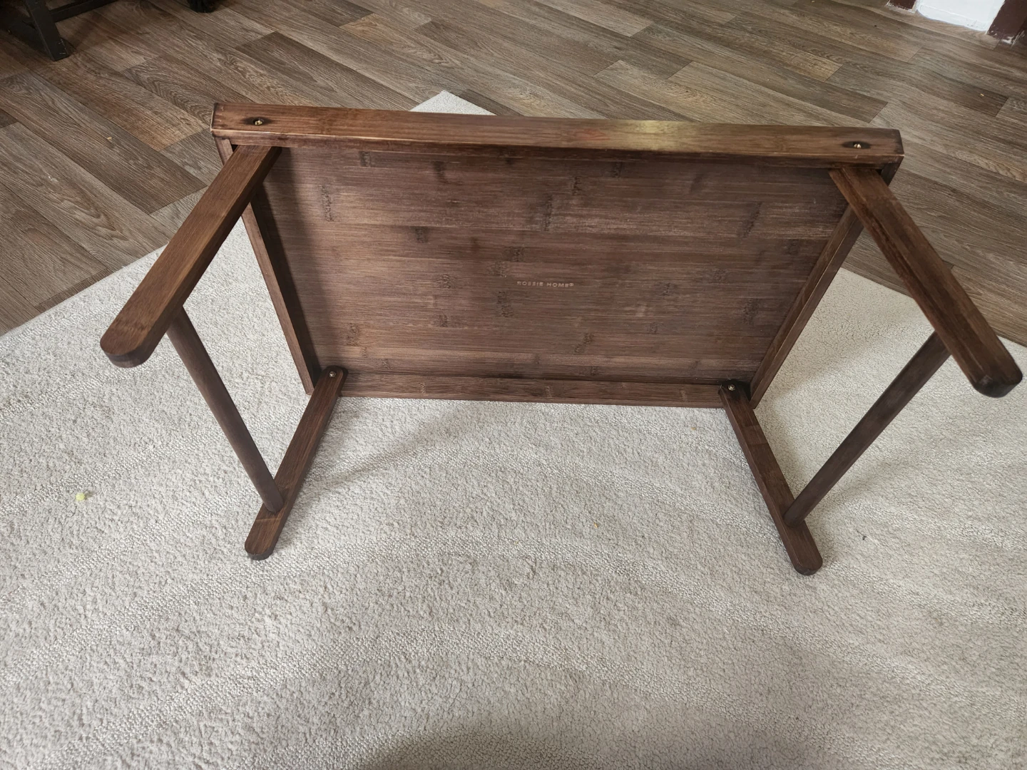 Wooden Serving Tray with Foldable Legs - photo 2