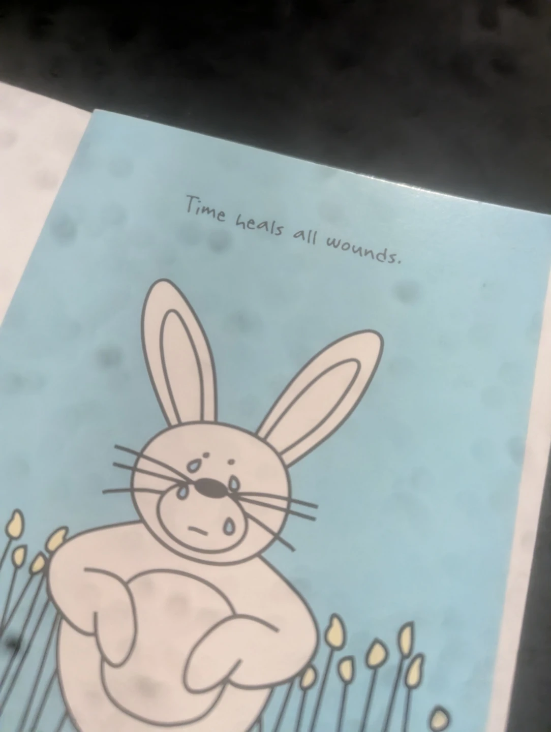 Funny Greeting Card with Bunny and Text - photo 4