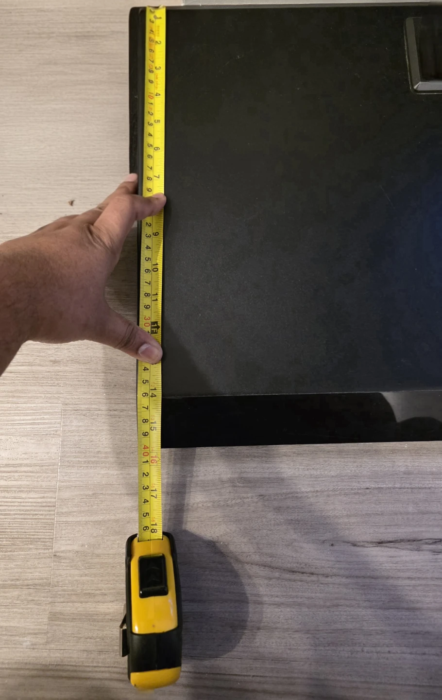 Sleek, Black TV Stand with Shelf - photo 3