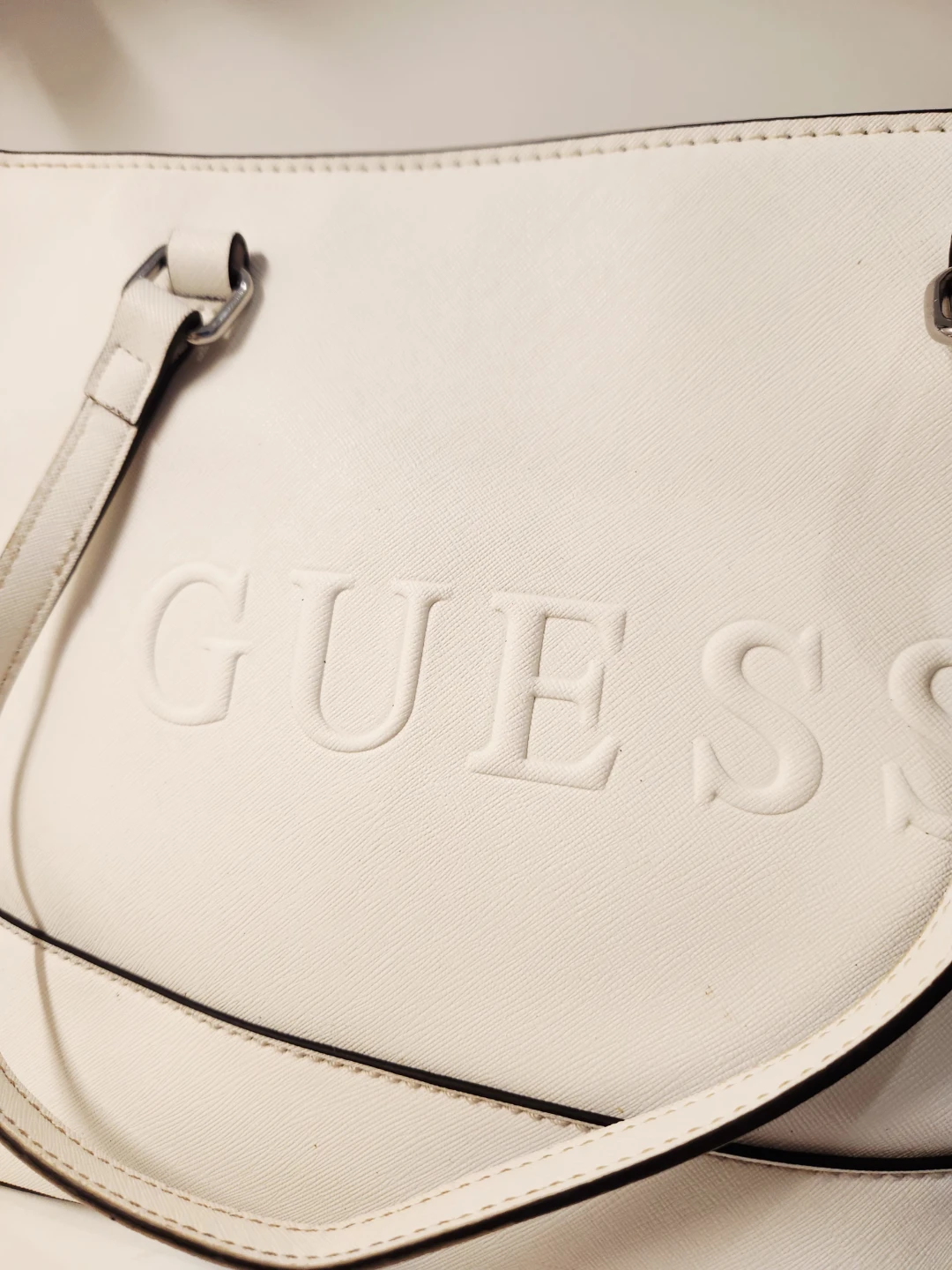 White GUESS Tote Bag - photo 3