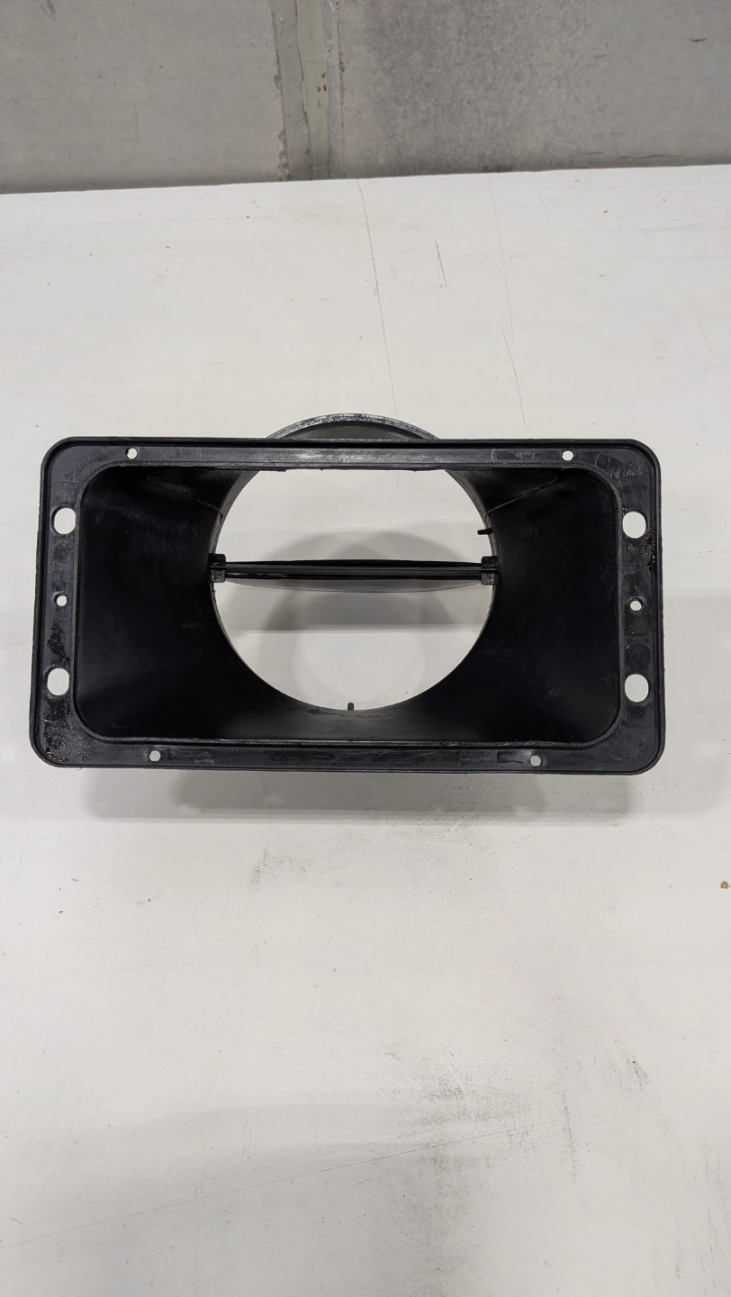 Black Plastic Air Vent Flange - photo 3