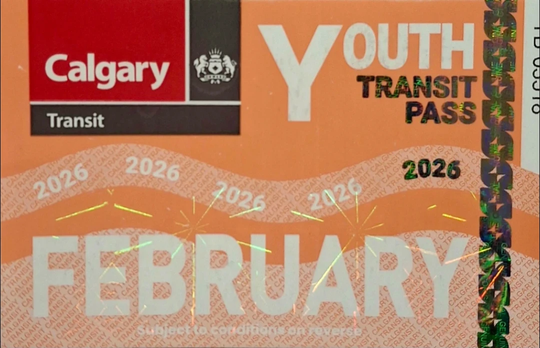 Calgary Youth Transit Pass - February 2026 🥕