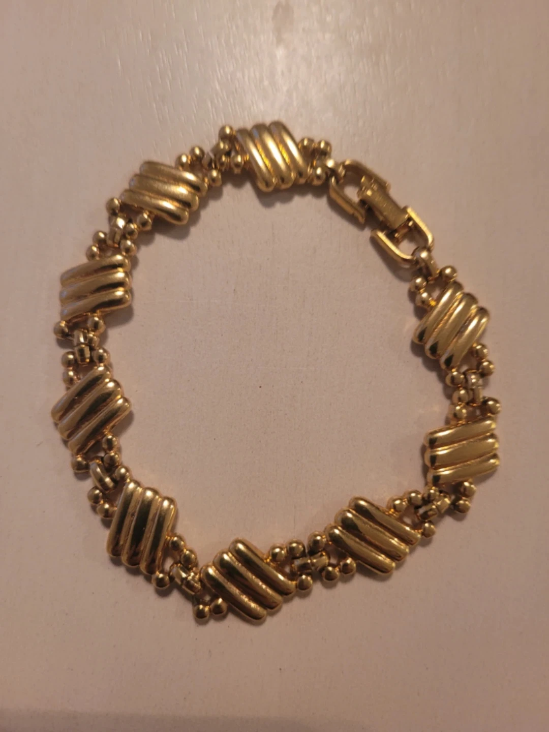 Gold tone link bracelet (Lowest Price I'm Going)