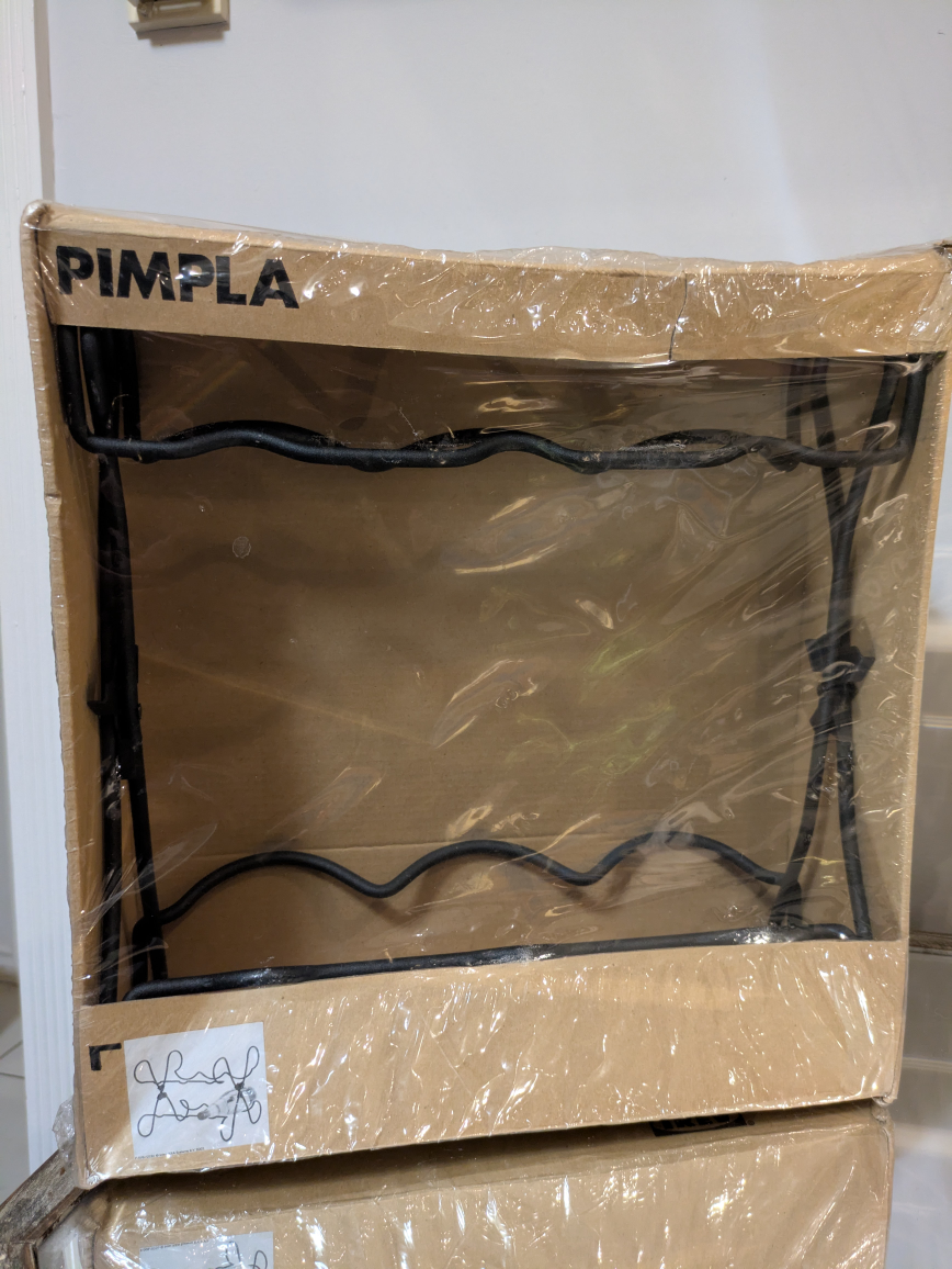 🏆 BRAND NEW IKEA PIMPLA metal wine rack