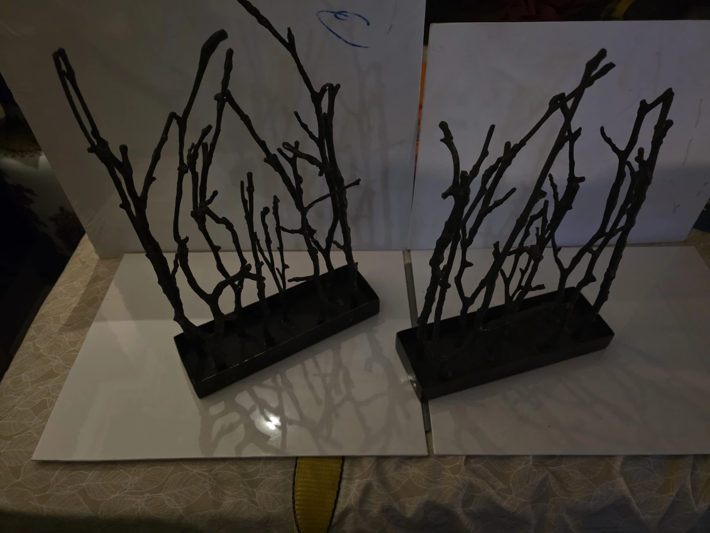 Vintage Metal Branch Twig Sculpture (probably  Bronze)