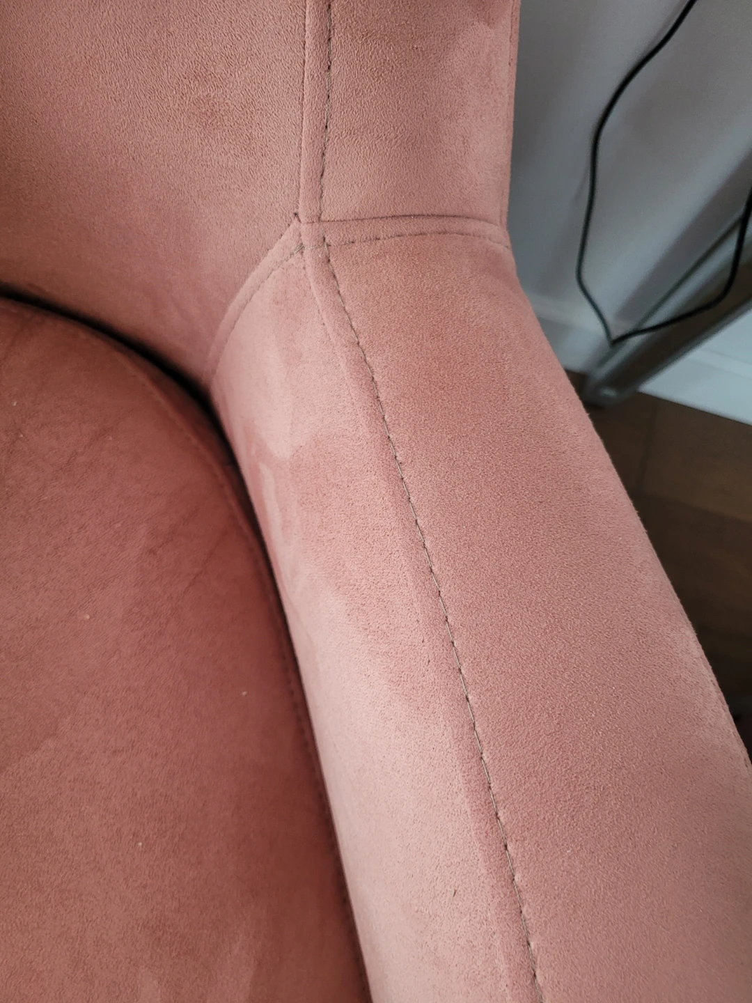 Pink SwedeUpholstered Accent Chair - photo 5